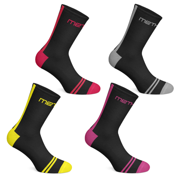 Medias de ciclismo Pack  x 12 unidades Line surtidas – MT2040